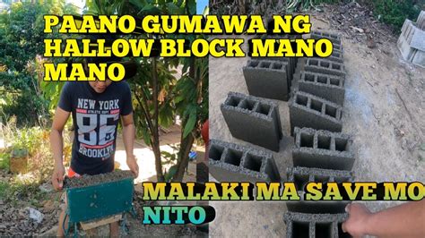 paano gumawa ng hollow blocks|How to Make Hollow Blocks .